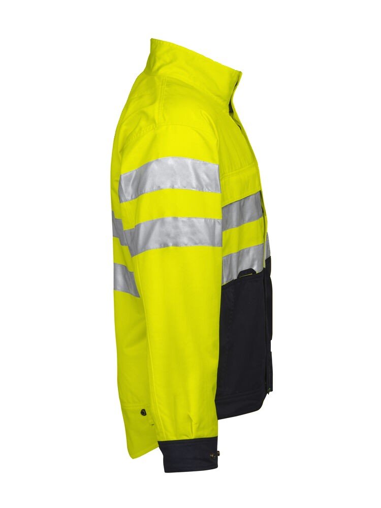 Manteaux 6401 BLOUSON POLYCOTON - EN ISO 20471 CLASSE 3 Projob jaune citron - vue 2
