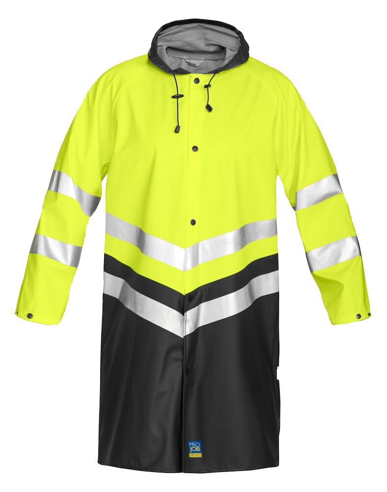 Manteaux 6403 PARKA LONGUE - EN ISO 20471 CLASSE 3 Projob jaune fluo