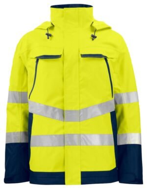 Manteaux 6440 PARKA PRIO HV - EN ISO 20471 CLASSE 3 / EN 343 CLASSE 3/3 Projob jaune citron