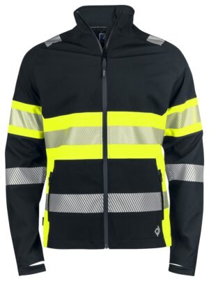 Manteaux 6442 SOFTSHELL IMPERMEABLE - EN ISO 20471 CLASSE 1 Projob jaune fluo