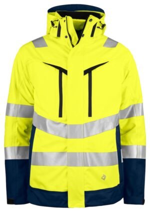 Manteaux 6445 PARKA 3 EN 1 - EN ISO 20471 CLASSE 3/2 - EN 343 3/2 Projob jaune citron