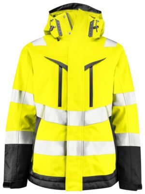 Manteaux 6449 PARKA SOFTSHELL POLYCOTON DOUBLEE FEMME - EN ISO 20471 CLASSE 3/2 Projob jaune fluo