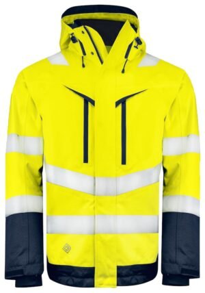 Manteaux 6453 PARKA FONCTIONNELLLE EN ISO 20471 CLASSE 3 Projob jaune citron