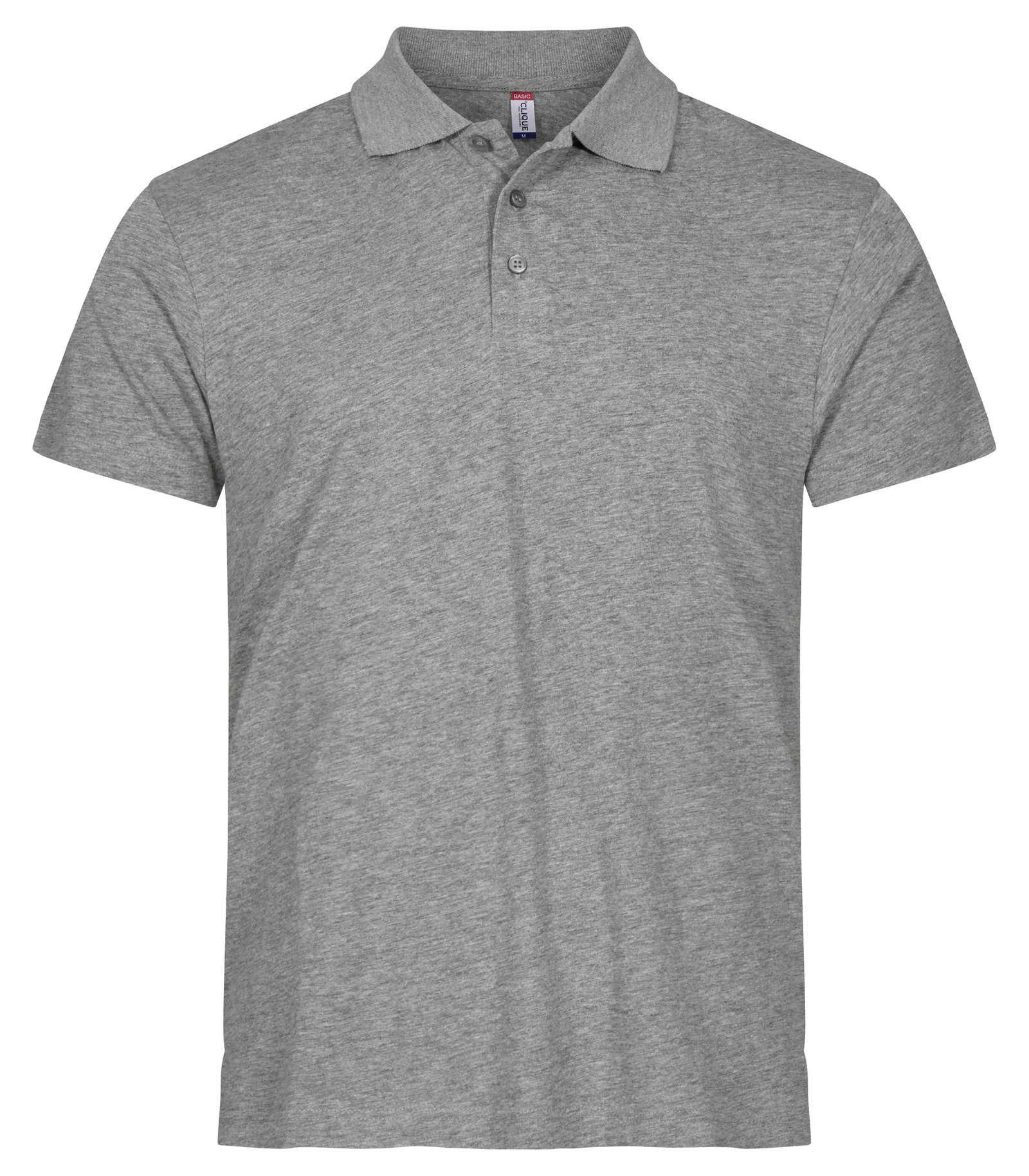 Polo Single Jersey Polo Clique gris mélange