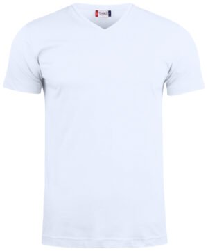 T-shirt Basic-T V-neck Clique blanc