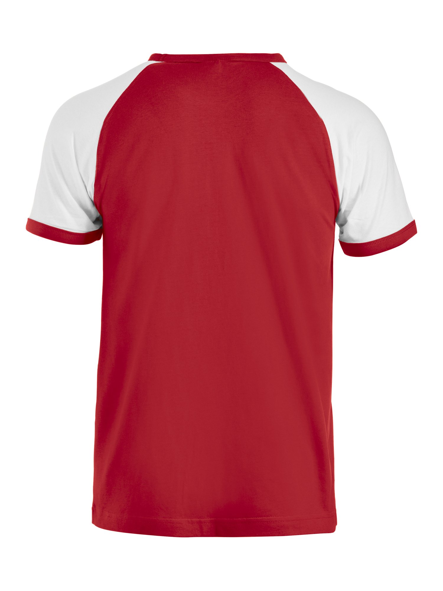 T-shirt Raglan-T Clique rouge - vue 2