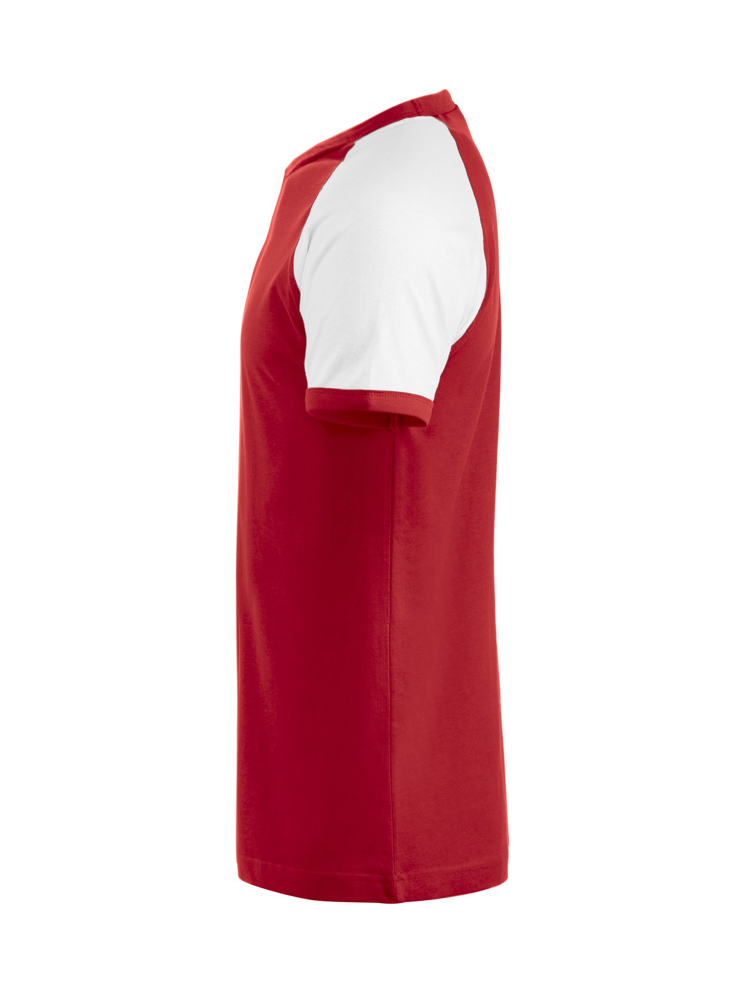 T-shirt Raglan-T Clique rouge - vue 3