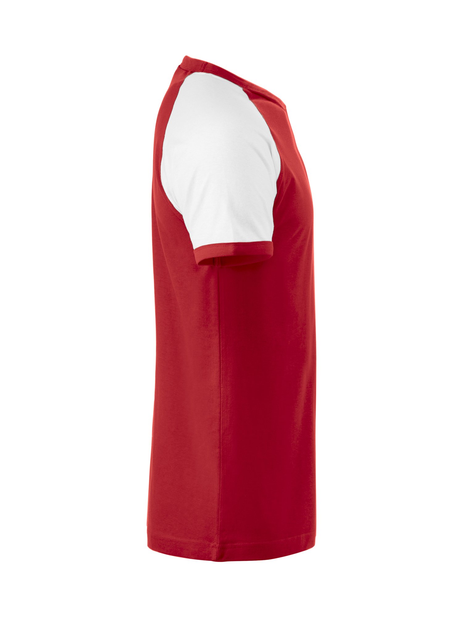 T-shirt Raglan-T Clique rouge - vue 4