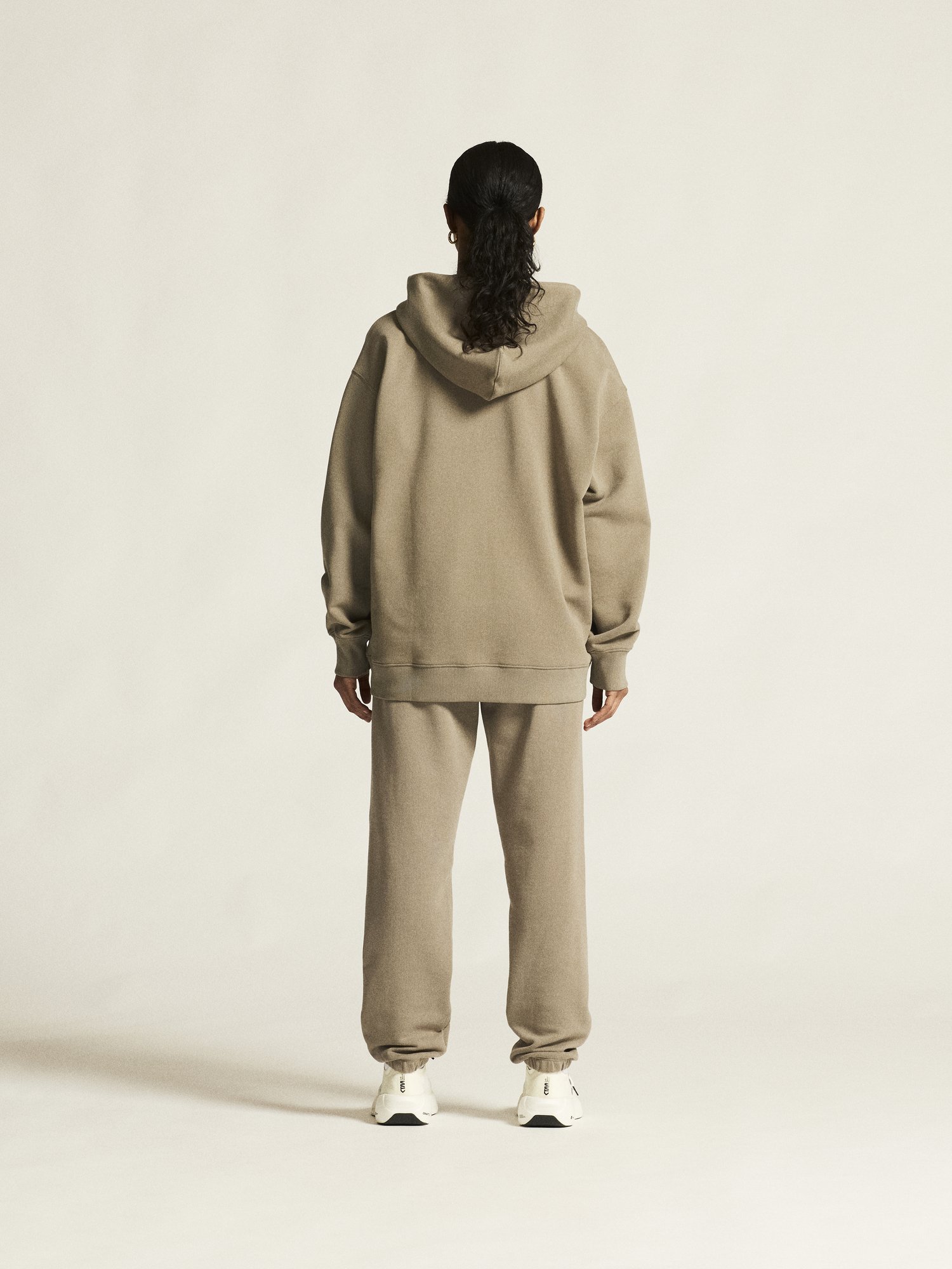 Sweatshirt Frequent FZ Hoodie W Craft taupe - vue 10