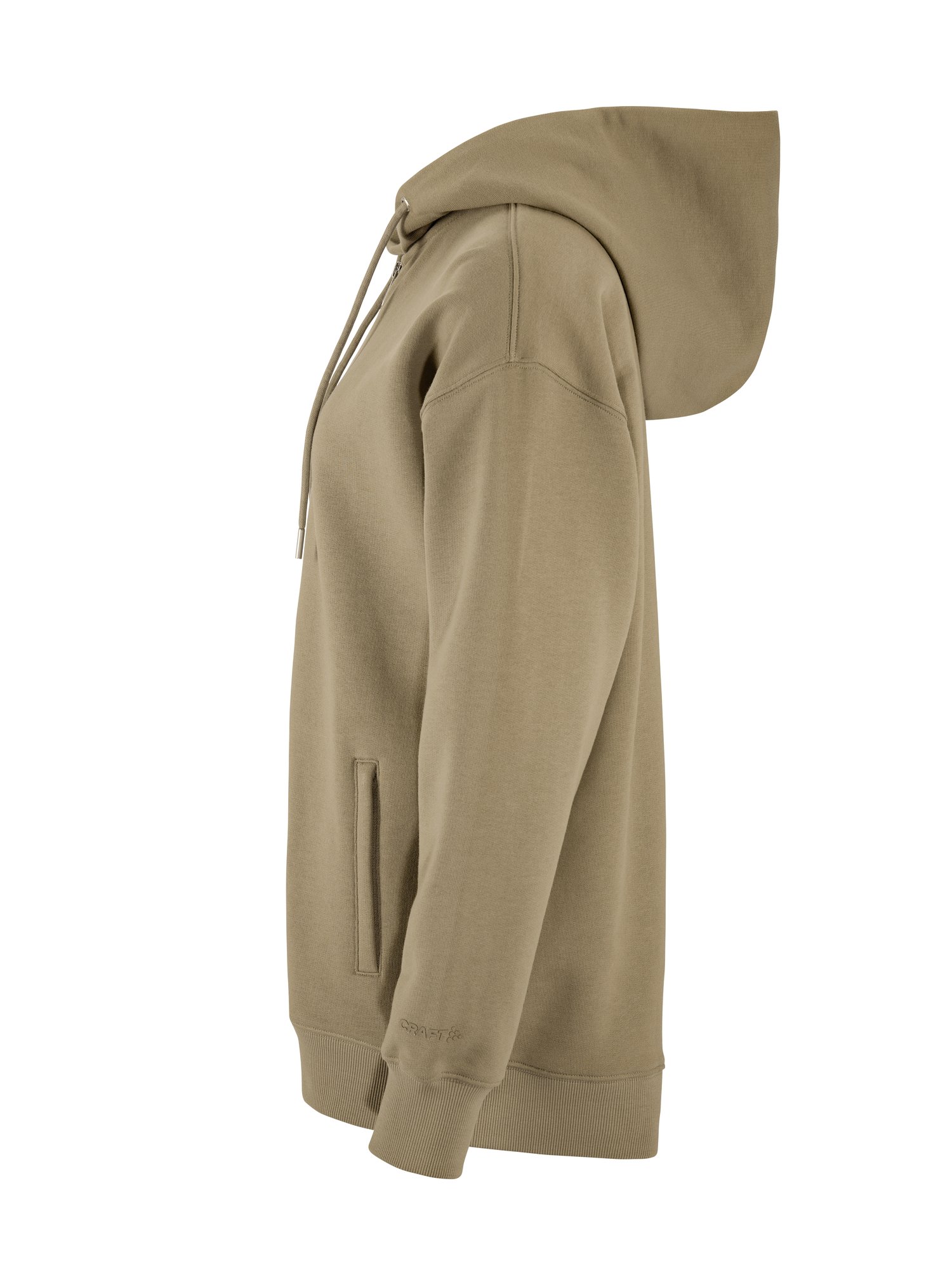 Sweatshirt Frequent FZ Hoodie W Craft taupe - vue 3
