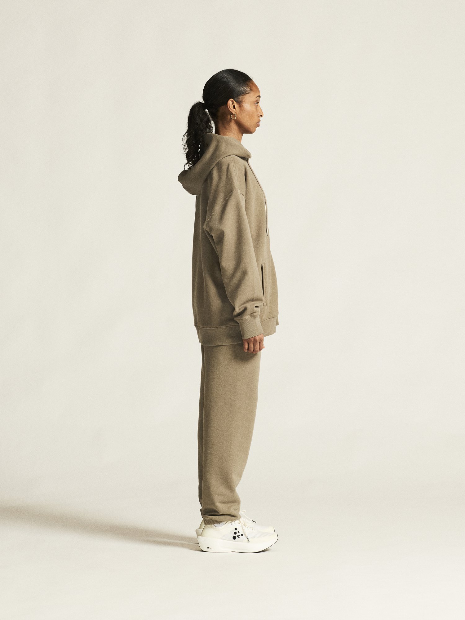 Sweatshirt Frequent FZ Hoodie W Craft taupe - vue 9