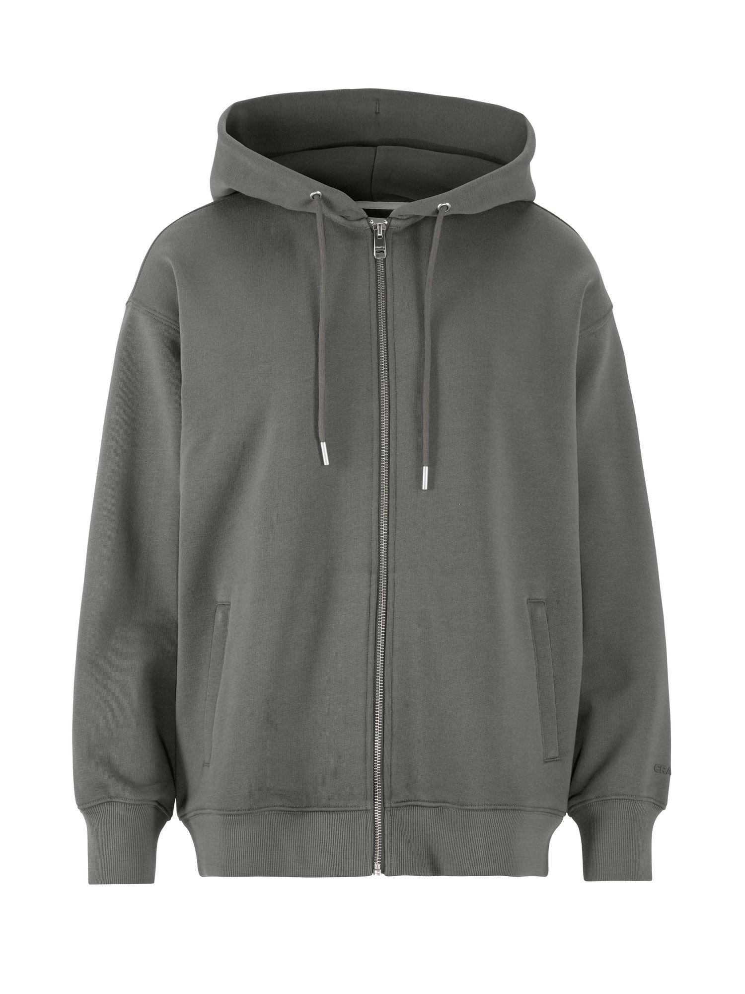 Sweatshirt Frequent FZ Hoodie W Craft gris pierre de lave