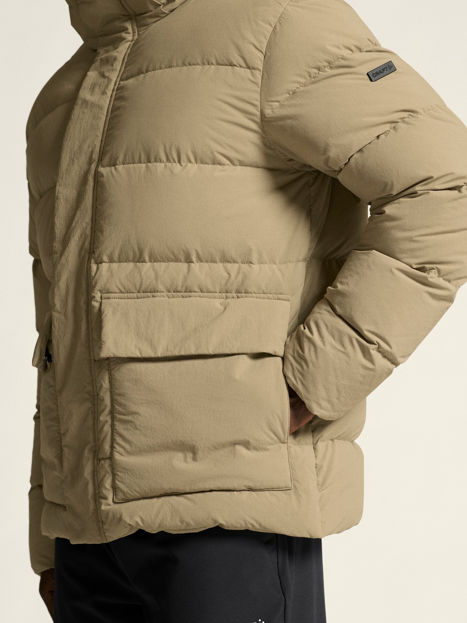 Doudoune Urban Down Puffer Jacket M Craft taupe - vue 7