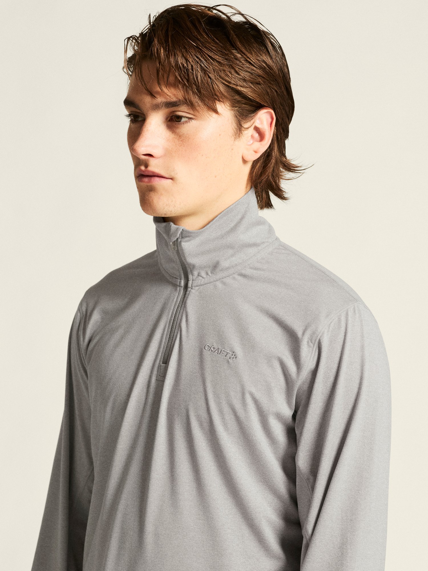 Sweatshirt Flow HZ LS M Craft gris chiné - vue 3