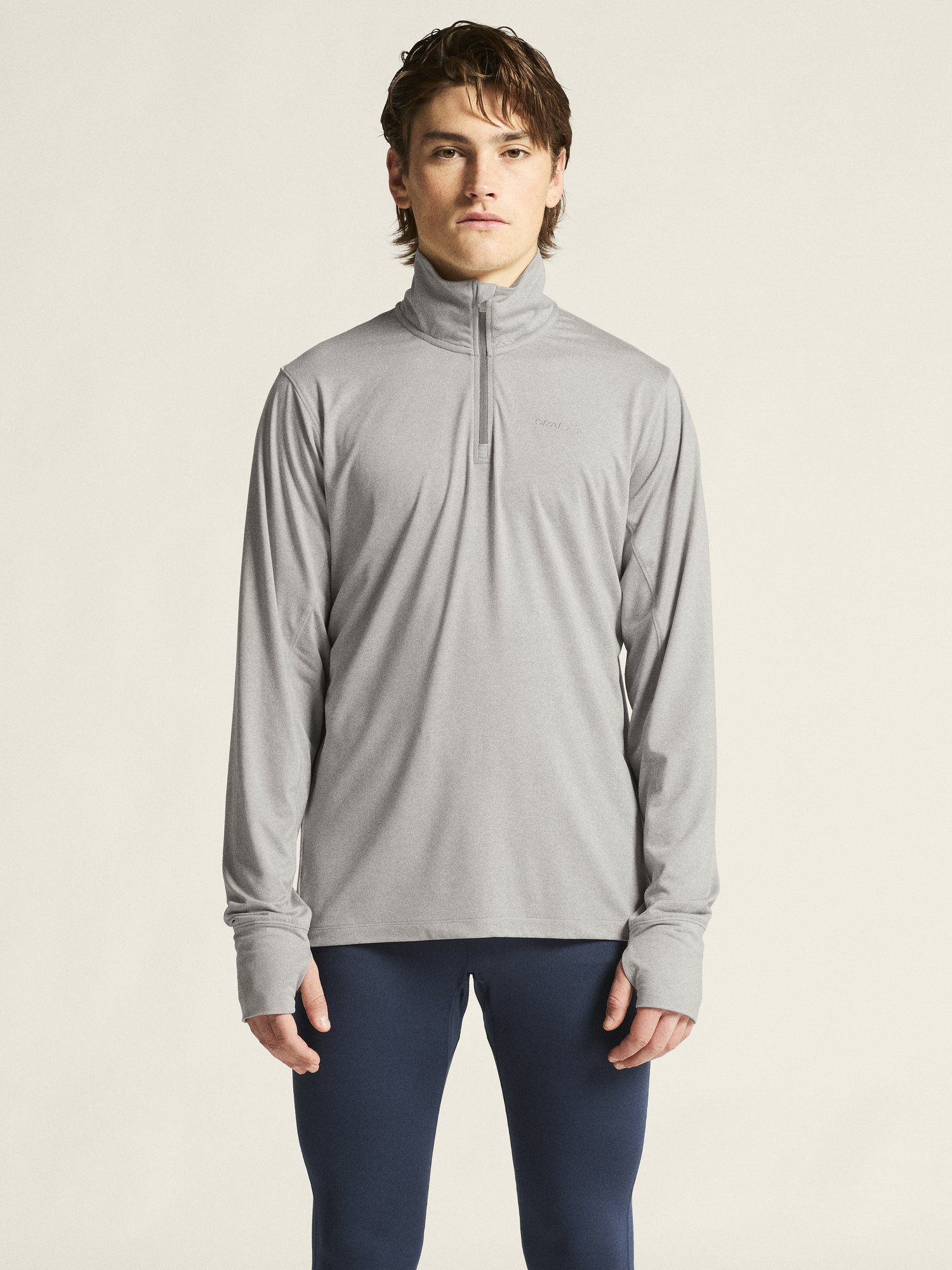 Sweatshirt Flow HZ LS M Craft gris chiné - vue 4