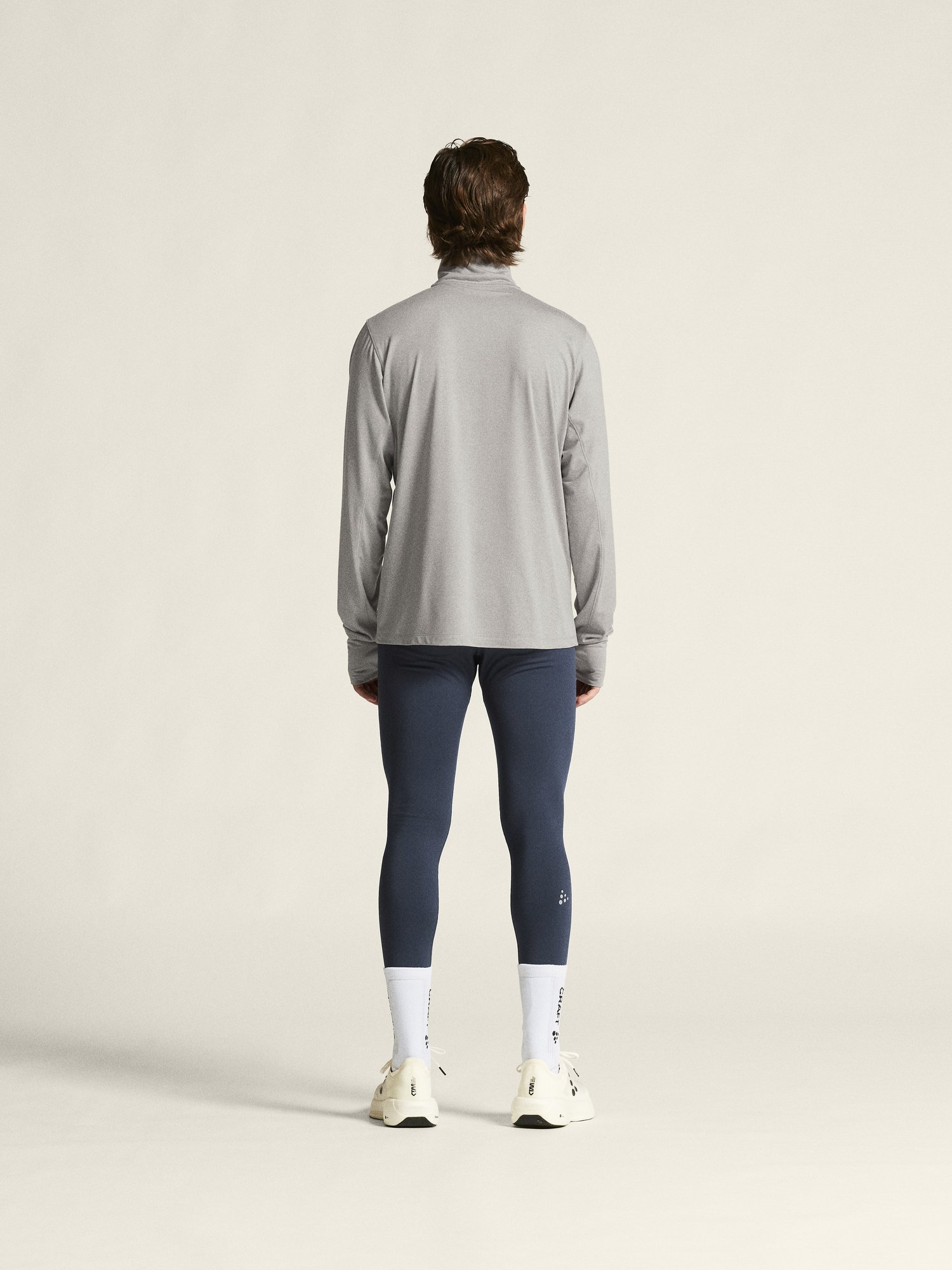Sweatshirt Flow HZ LS M Craft gris chiné - vue 9