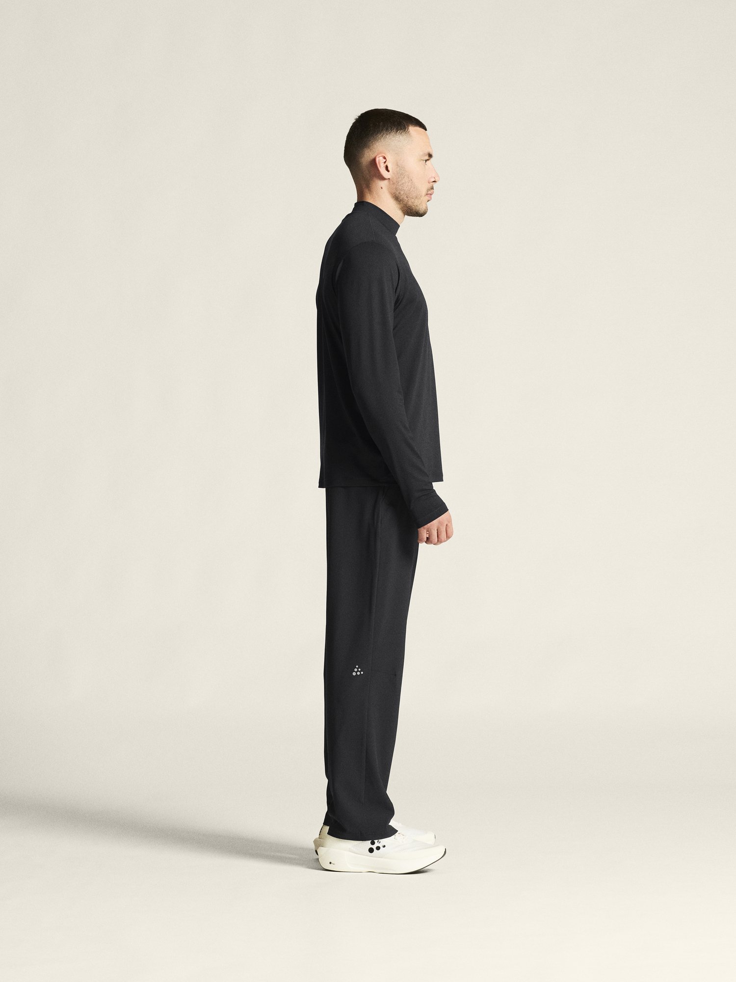 Sweatshirt Flow MN LS M Craft noir chiné - vue 8