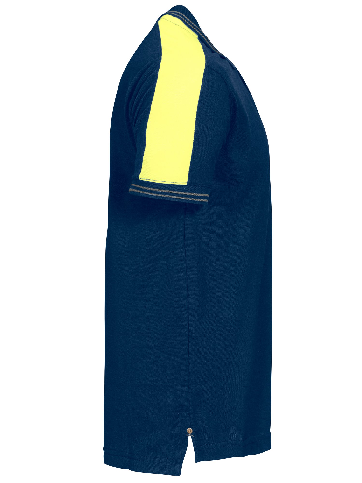 Polo 2018 POLO BANDES FLUO Projob bleu marine/jaune - vue 3