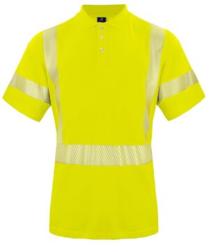 Polo 6015 PIQUE BI MATIERE EN ISO 20471 CLASSE 2/3 Projob jaune