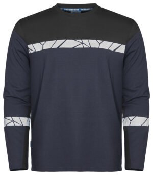 T-shirt 7002 PROGRESSION T-SHIRT LS Projob bleu marine/noir