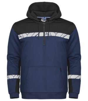 Sweatshirt 7104 PROGRESSION SWEAT A CAPUCHE HALF ZIP Projob bleu marine/noir