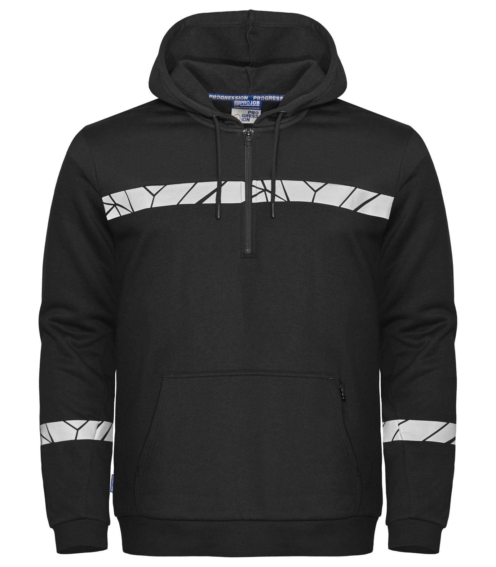 Sweatshirt 7104 PROGRESSION SWEAT A CAPUCHE HALF ZIP Projob noir
