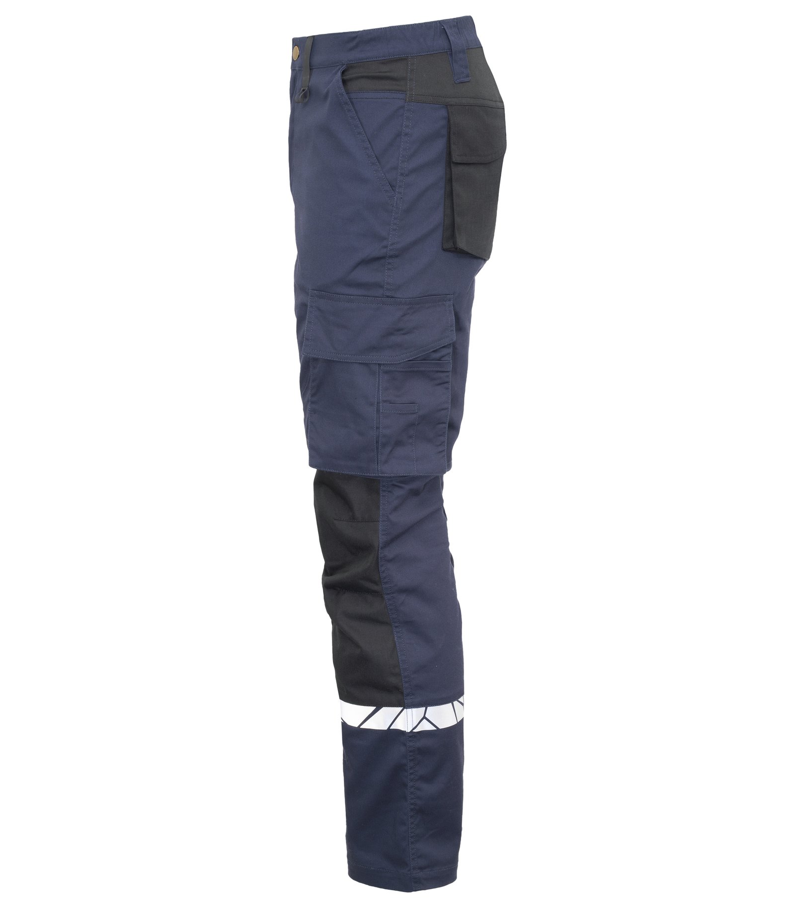 Pantalon 7508 PROGRESSION PANTALON DE TRAVAIL POCHES GENOUILLERES Projob bleu marine/noir - vue 3