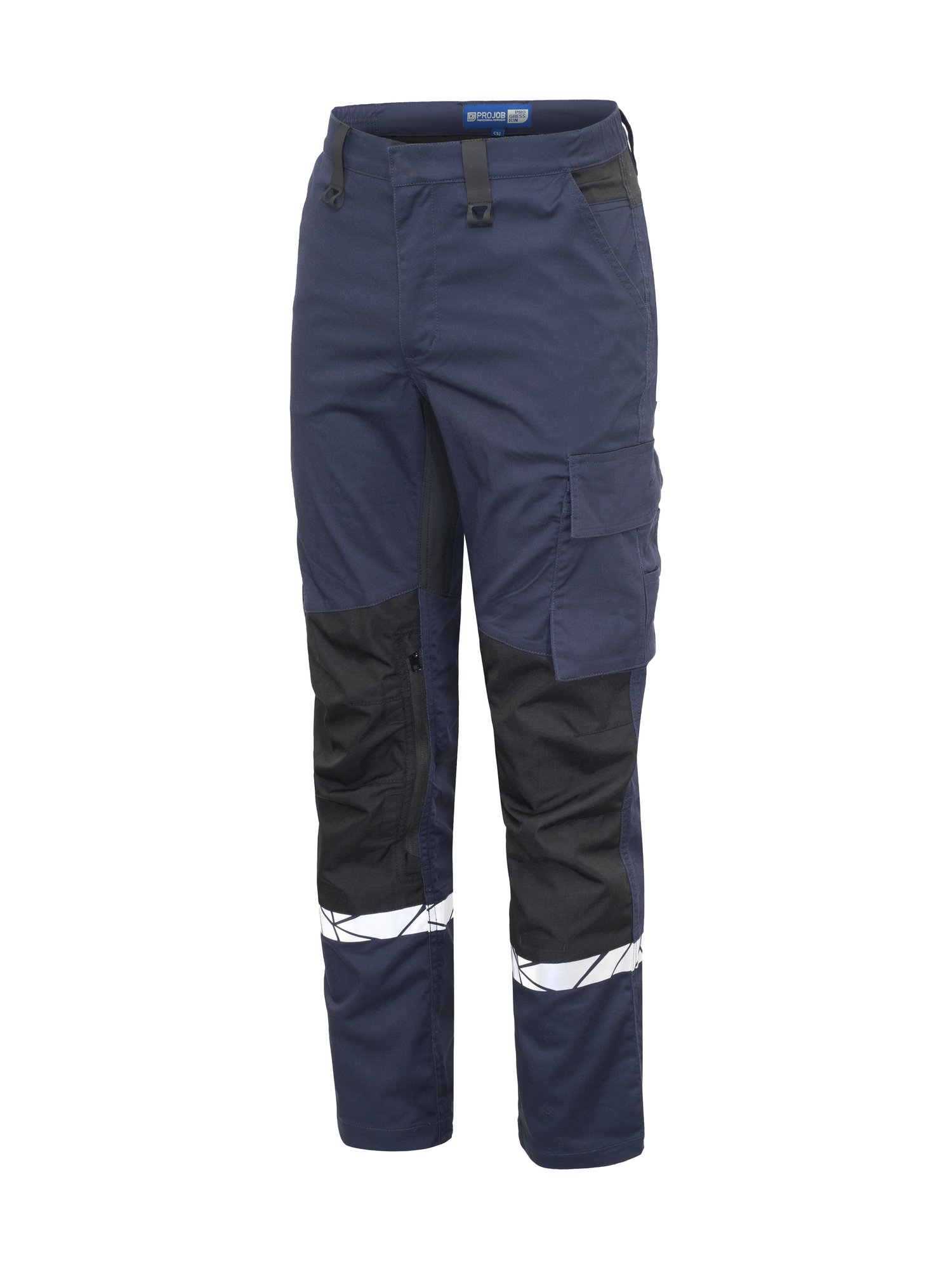 Pantalon 7508 PROGRESSION PANTALON DE TRAVAIL POCHES GENOUILLERES Projob bleu marine/noir - vue 5