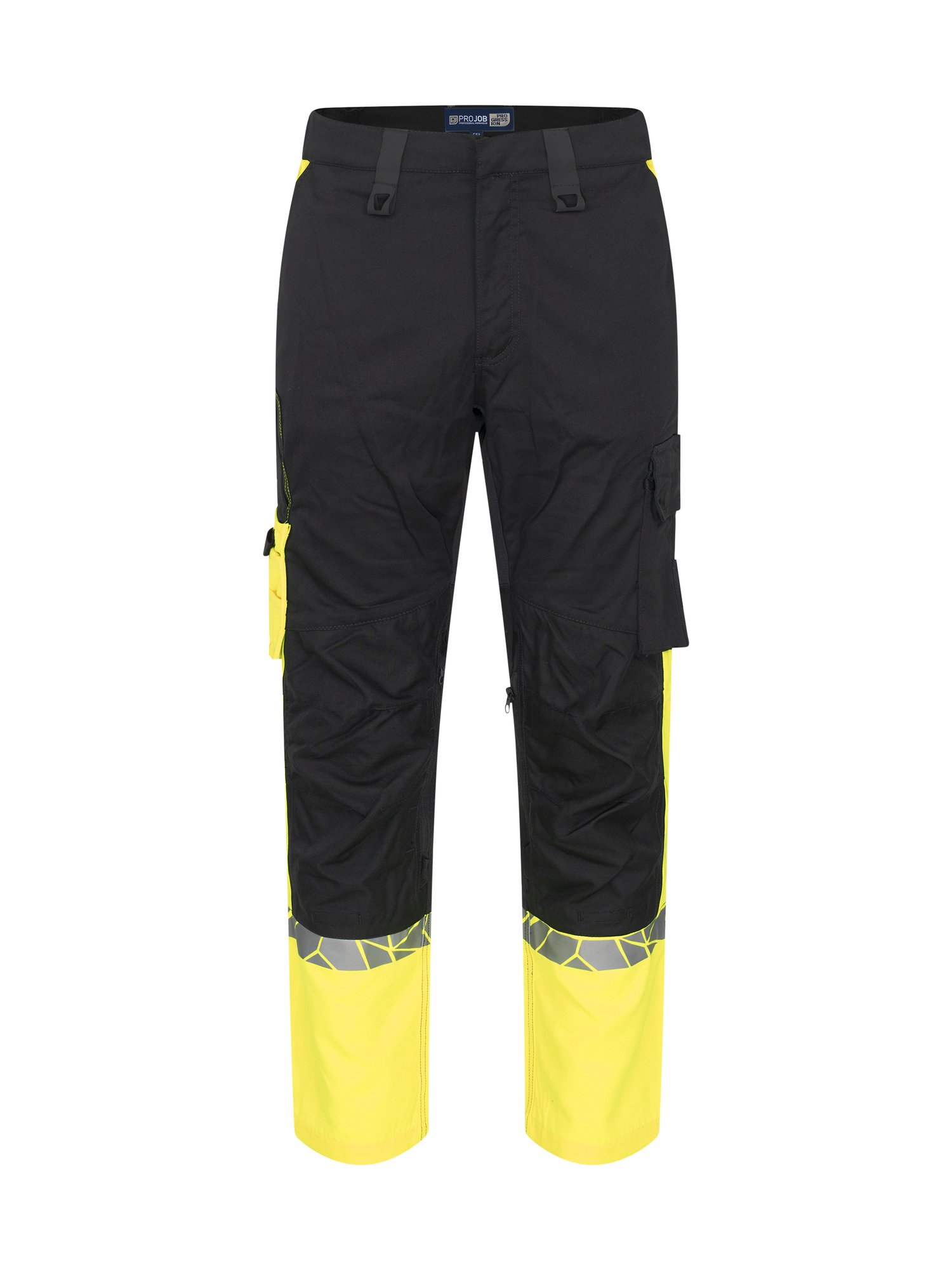 Pantalon 7508 PROGRESSION PANTALON DE TRAVAIL POCHES GENOUILLERES Projob noir/jaune