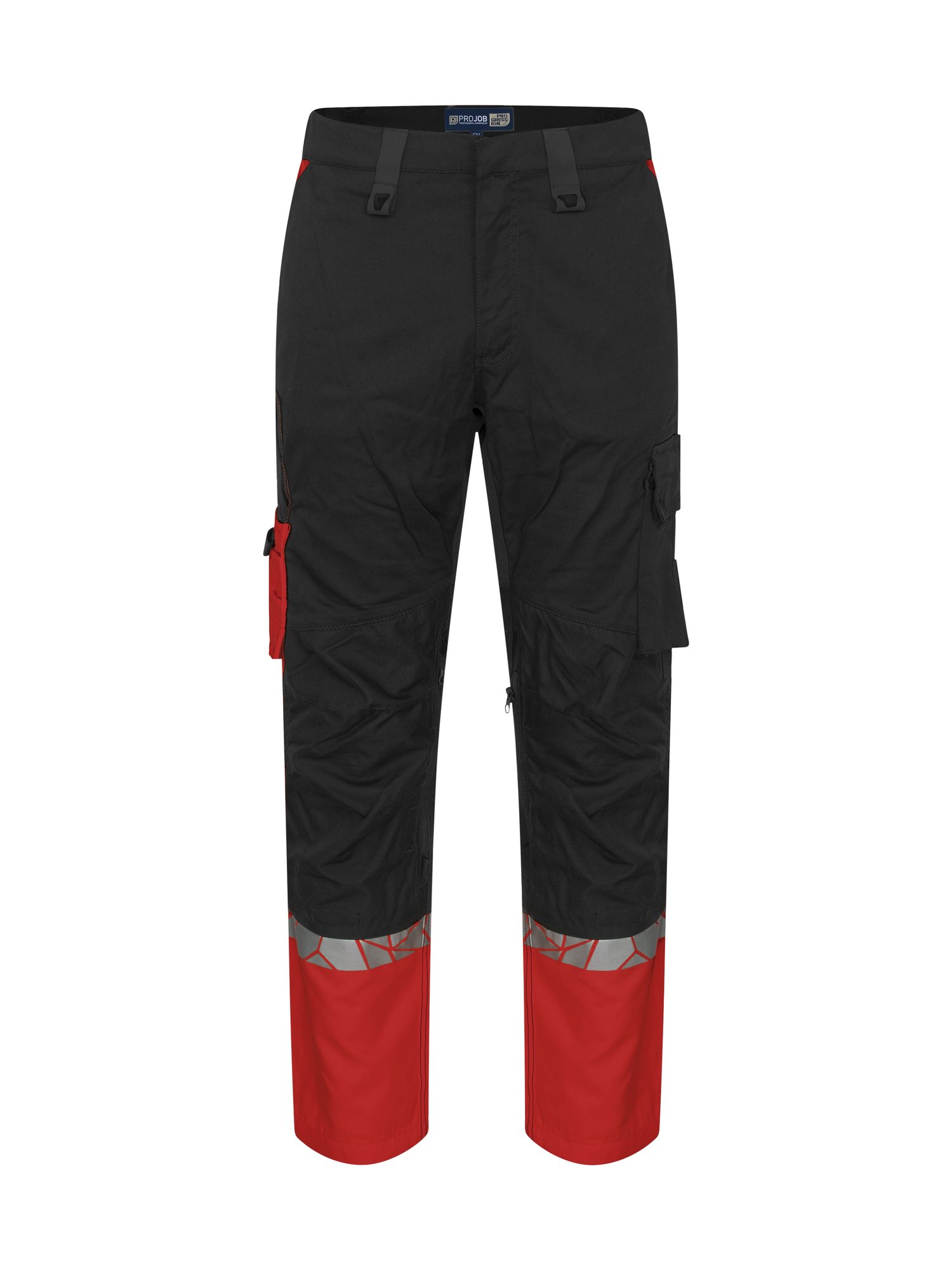Pantalon 7508 PROGRESSION PANTALON DE TRAVAIL POCHES GENOUILLERES Projob noir/rouge