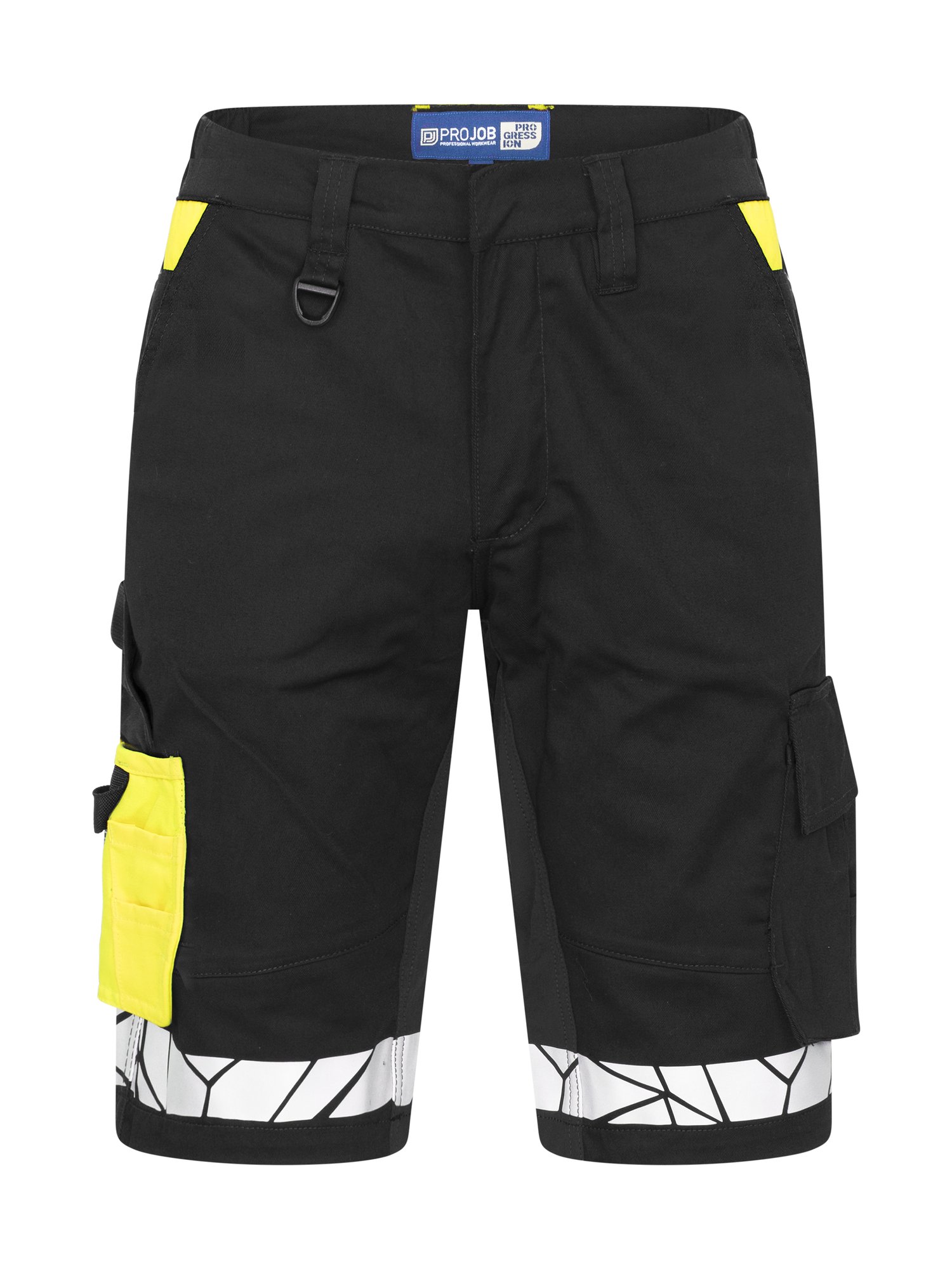 Short 7510 PROGRESSION SHORT DE TRAVAIL Projob noir/jaune