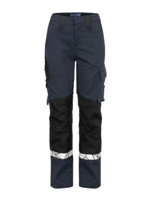Pantalon 7512 PROGRESSION PANTALON DE TRAVAIL AVEC POCHES GENOUILLÈRES FEMME Projob bleu marine/noir
