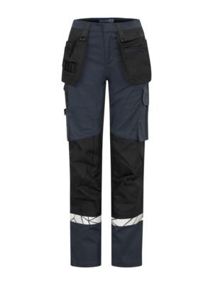 Pantalon 7513 PROGRESSION PANTALON DE TRAVAIL POCHES FLOTTANTES FEMME Projob bleu marine/noir