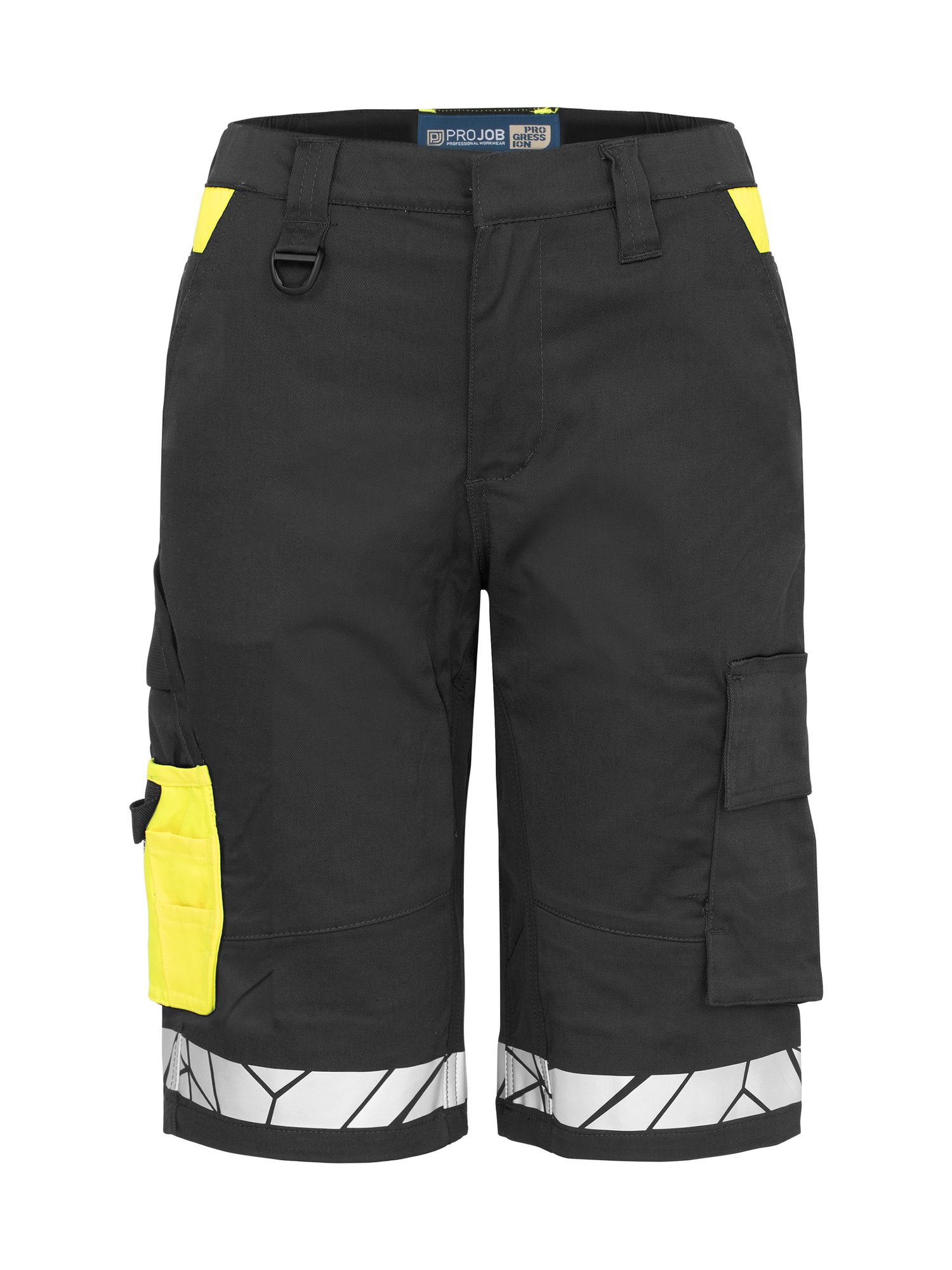 Short 7514 PROGRESSION SHORT DE TRAVAIL FEMME Projob noir/jaune