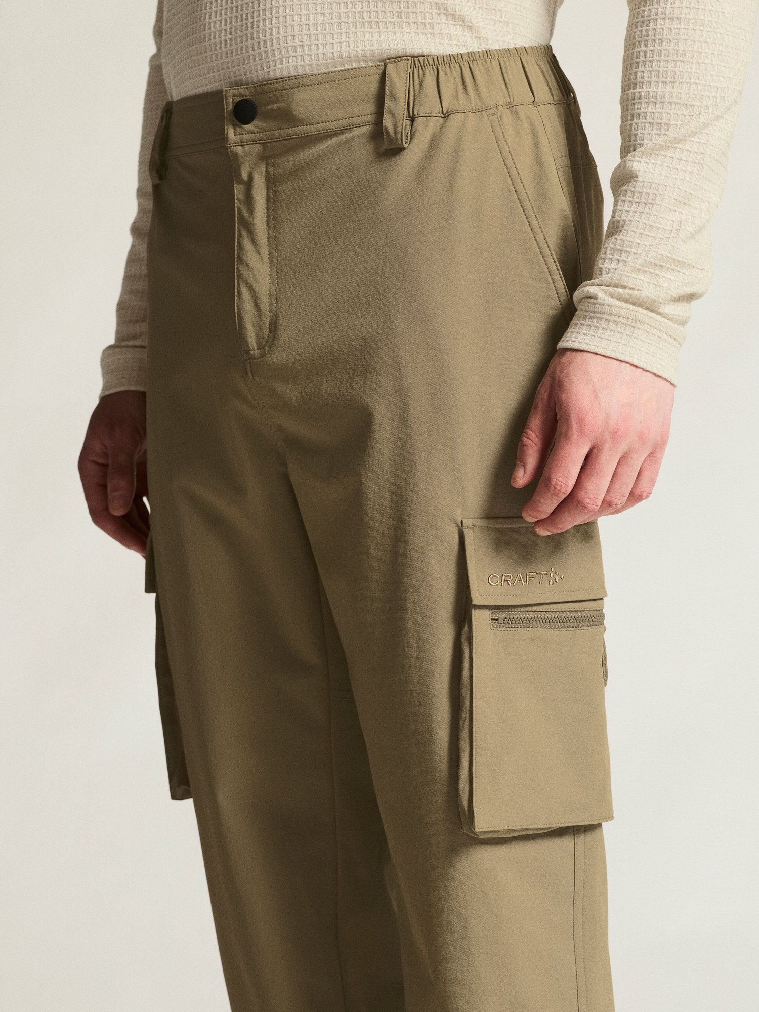 Pantalon Urban Cargo Pants M Craft ecru - vue 11